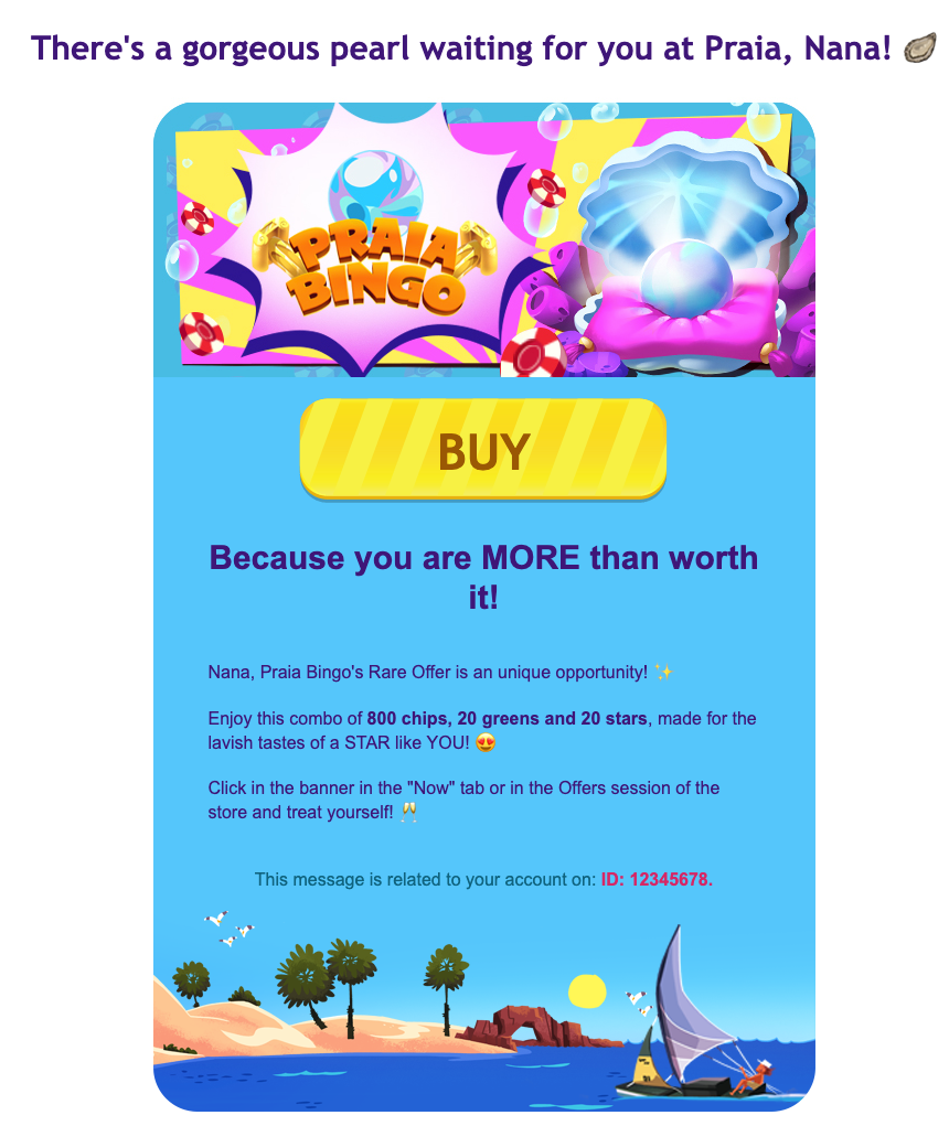 Praia Bingo Rare Offer