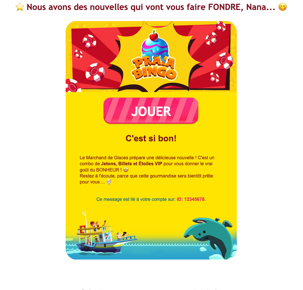 Praia Bingo Ice Cream Offer