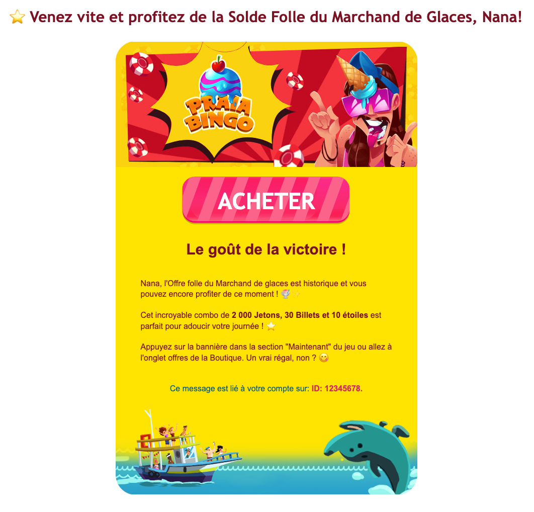 Praia Bingo Ice Cream Offer