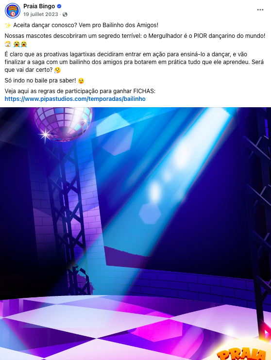 Bailinho Facebook post 1