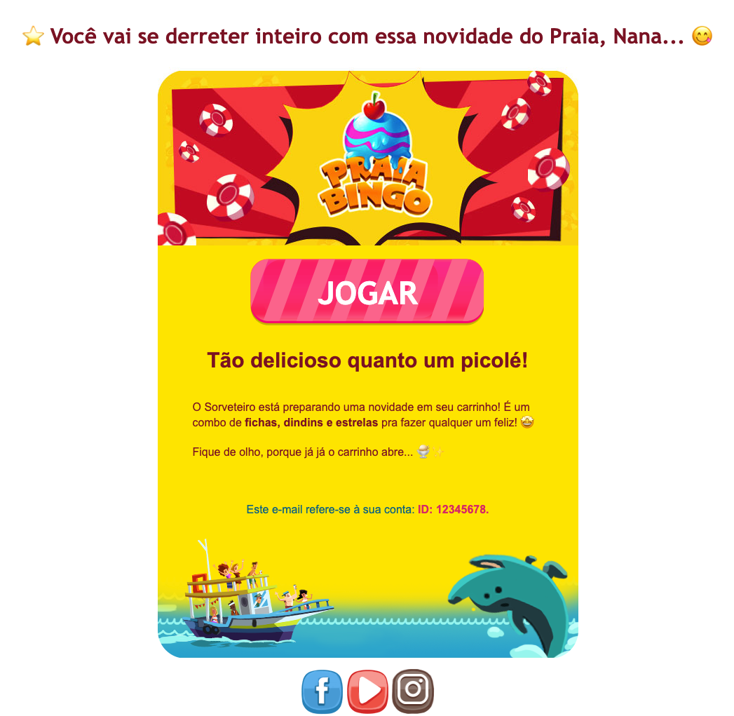Praia Bingo Ice Cream Offer