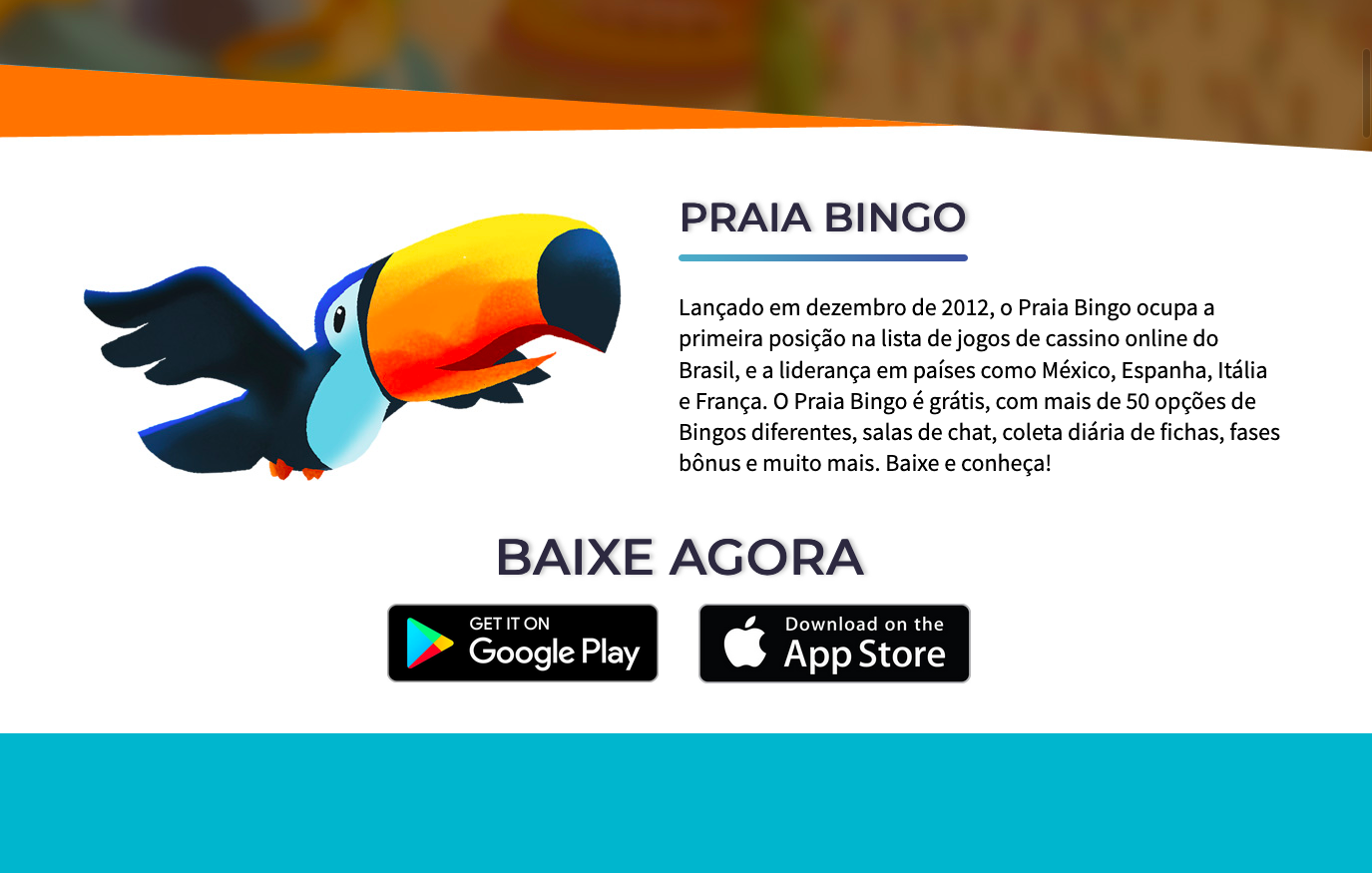 Praia Bingo game description